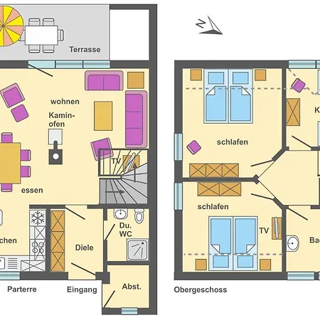 Freesenbruch Doppelhaushaelfte 9 - Waldblick 別荘